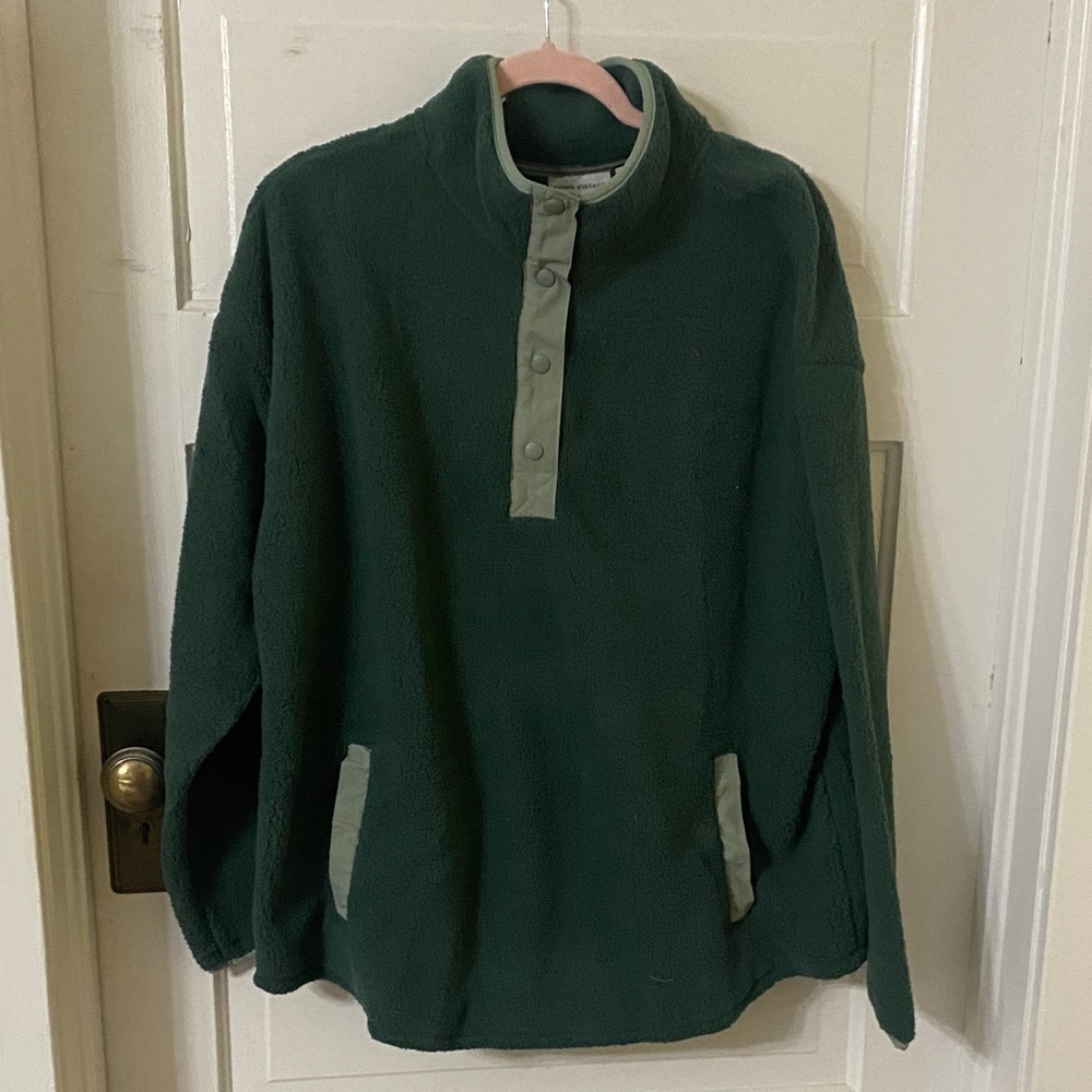 Como Vintage Forest Green Button-Up Sweater. Comes in original bag.